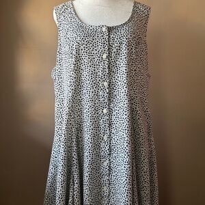 Old Navy Ditzy Floral Sleeveless Button-Up Dress